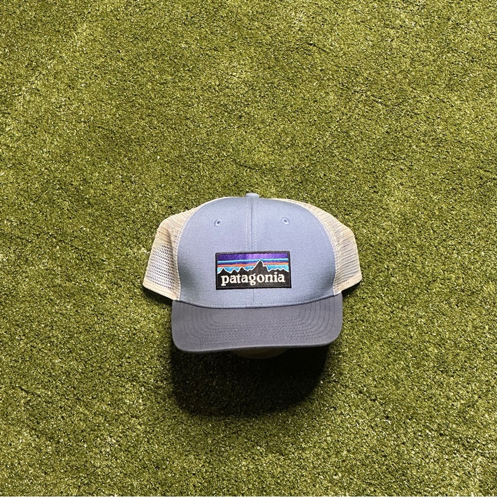 Patagonia blue hat mesh back SnapBack trucker hat